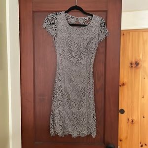 Lulus purple lace detail mini dress